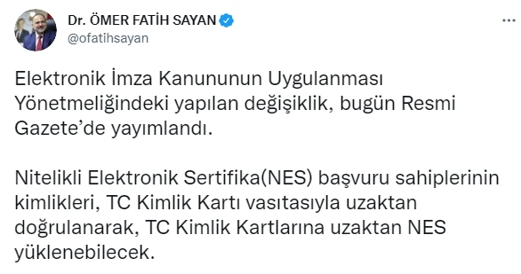 Kimlik kartlarında bir yenilik daha! Elektronik imza dönemi başlıyor